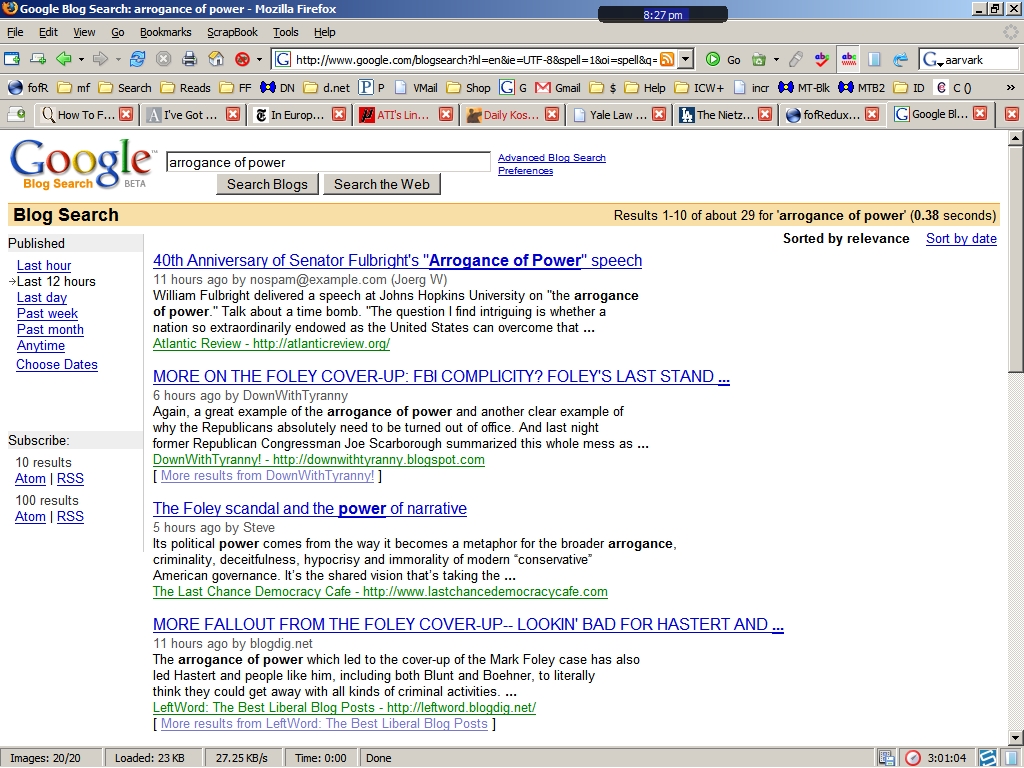 sample blog search results