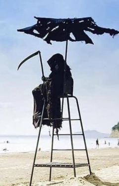 Grim Reaper at the Beach